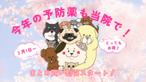 今年の予防薬も当院で！